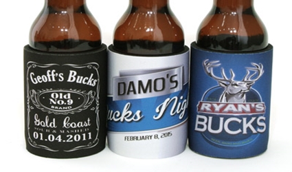 Bucks Party Stubby Holders Sydney